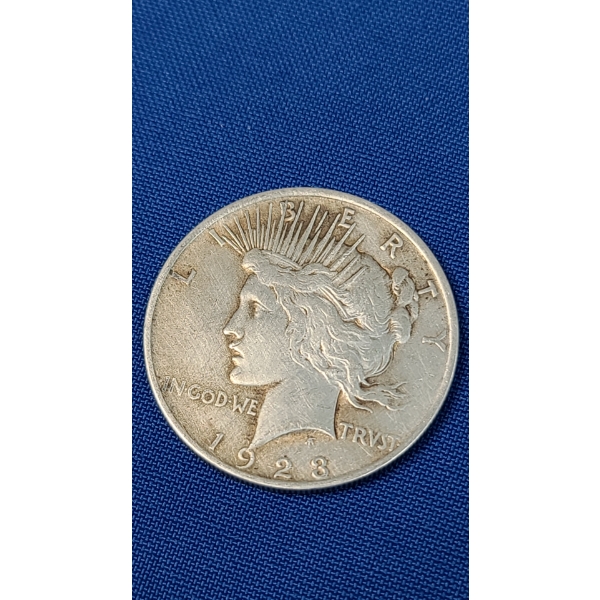 1923 90% Silver Peace Dollar