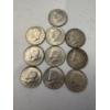 Image 1 : 10- Late 1960's 40% Silver Kennedy Half Dollars - Face Value: $5.00