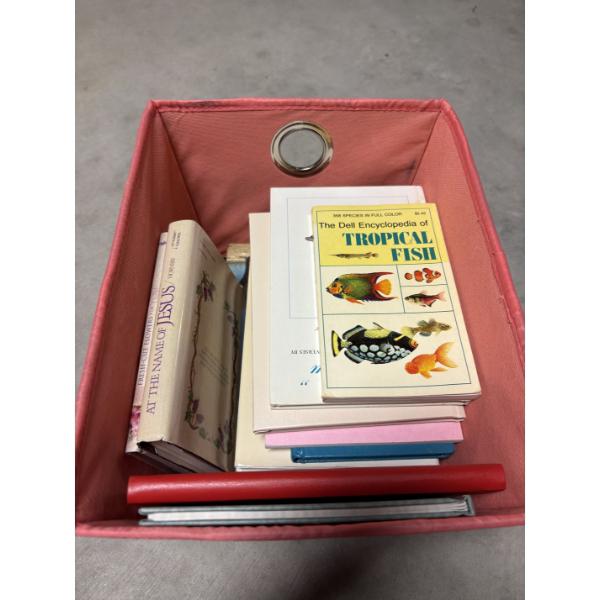 *Pick Up At Mantua Home-No Shipping Available* Box of Books - Dump your Hang ups - Tropical Fish