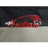 Image 3 : Indian Motorcycle Company Logo Red Metal Hanging Sign - approx. 19.5 in