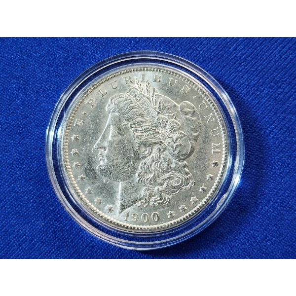 1900 90% Silver Morgan Dollar in Capsule