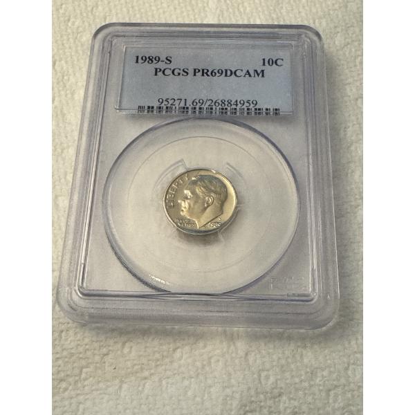 1989-S United States PCGS Proof 69 Deep Cam Dime - Exceptional Coin
