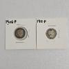 Image 1 : 1906 P And 1911 P Barber 90% Silver Dimes - ASW 4.5g