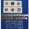 Image 1 : Three 5 Grains Of .999 Fine Silver Bars & Assorted Foreign Coins 