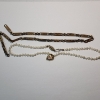 Image 2 : Two Fashion Necklaces: Gold-Tone Link & Pearl with Heart Locket