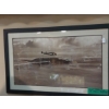 Image 1 : Aviation History - Amelia Earhart - Framed Photo Of Plane Upon Historic Departure In San Francisco 