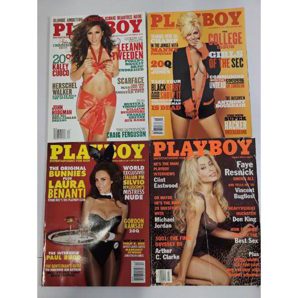 Assortment of Vintage Collectible Playboy Magazines