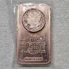 Image 1 : 5 AVDP Ounce Morgan .999 Fine Copper Bullion Bar