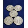 Image 4 : Five Assorted 40% Silver U.S. Kennedy Half Dollars ~ Face Value: $2.50