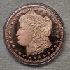 Image 1 : 5 oz .999 Fine Copper Morgan Dollar Round