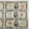 Image 3 : Ten United States Red Seal $5 Notes - Face Value $50.00