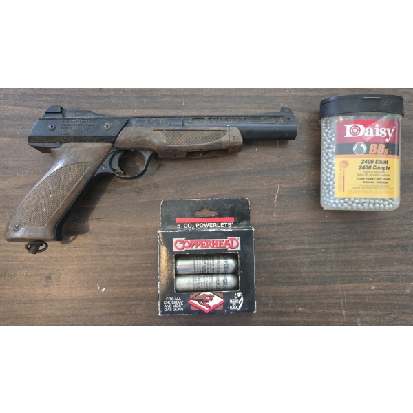 Daisy Powerline Model 1200 CO2 BB Gun with 2 CO2 Cartridges and a Container of BBs