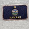 Image 1 : 1oz Colorized Kansas Flag .999 Fine Copper Bar