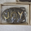 Image 3 : Three Assorted Vintage Collectible Belt Buckles Ft. JOY, General Electric & Tanoma Coal Co.
