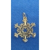 Image 2 : 14K Gold Snowflake Pendant - Weight: 1.1g
