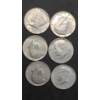 Image 1 : (6) 1967/1968 40% Silver Kennedy Half Dollars - Face Value: $3.00