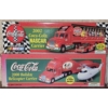 Image 1 : Coca-Cola/NASCAR 2002 Model Car Carrier and 2000 Holiday Helicopter Carrier