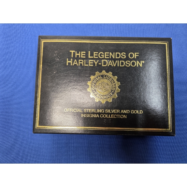 The Legends Of Harley Davidson Gold Plated Sterling Silver Insignia Collection Emblem 18.8 Grams