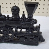 Image 4 : Nice Heavy Duty Cast Iron Railroad or Train Bookend With Vintage Music Box From Sears!