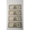 Image 1 : 1957, 1957 A, 1957 B $1 Silver Certificate Bank Notes - Face Value: $4.00