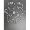 Image 1 : Sterling Silver Group Including A Beautiful Heart & Key Pendant Set Total Weight 39.2 Grams