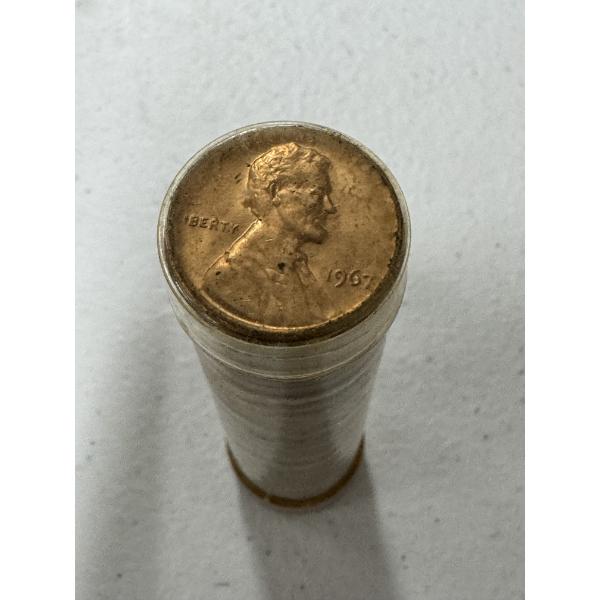 1967 United States Lincoln Penny Roll - BU - Uncirculated - Mint Condition