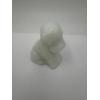 Image 1 : URANIUM Adorable Degenhart Glass Dog Figurine - White- ~2.5 inches ~ BRILLIANT GLOW!