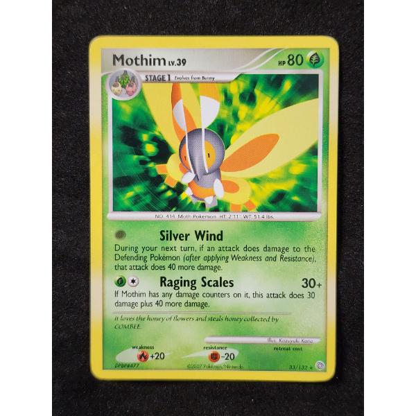 Mothim Lv.39 33/132 Non-Holo Rare Vintage Pokemon Trading Card