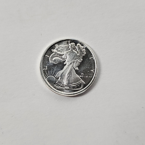 Walking Liberty 1/10th Troy oz .999 Fine Silver Round - Mint Condition
