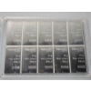 Image 3 : 100g Silver Valcambi Suisse CombiBar (10 x 10 Gram) 999 Fine Silver- Sealed Package