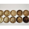 Image 3 : x12 Assorted Years U.S. Roosevelt and Mercury 90% Silver Dimes FV: $1.20