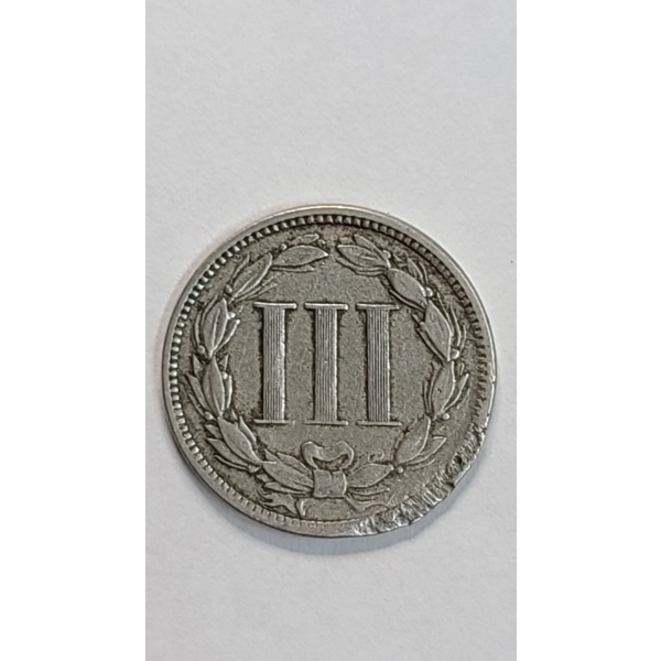 United States 1867 Liberty Head Three Cent Nickel