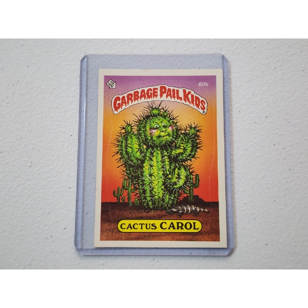 1985 Topps Garbage Pail Kids Cactus Carol Card #60b - Mint Condition In Protective Holder