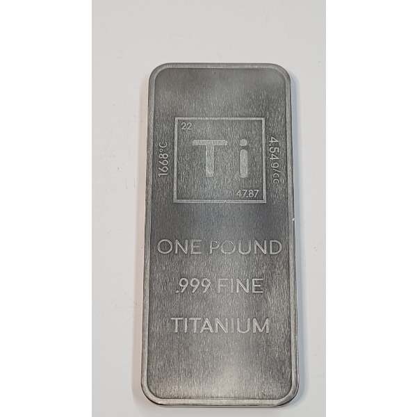 Unique Metals One Pound .999 Fine Titanium Bar 