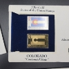Image 6 : Father's Day 15 Gram .999 Fine Silver Bar & (3) 22K Gold States of the Union Stamps