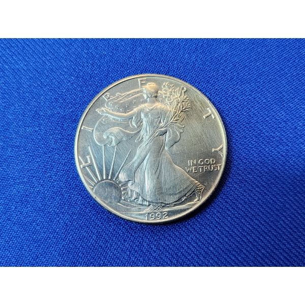 1992 American Silver Eagle $1 1 oz Fine Silver