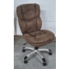 Image 1 : LIKE NEW - SUPERB HIGH QUALITY PLUSH CLOTH UPHOLSTERED DESK / OFFICE CHAIR - FULL FEATURES