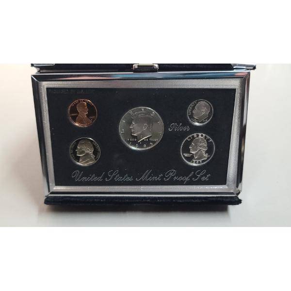 1995-S US Mint Premier Silver Proof Set With Folding Display