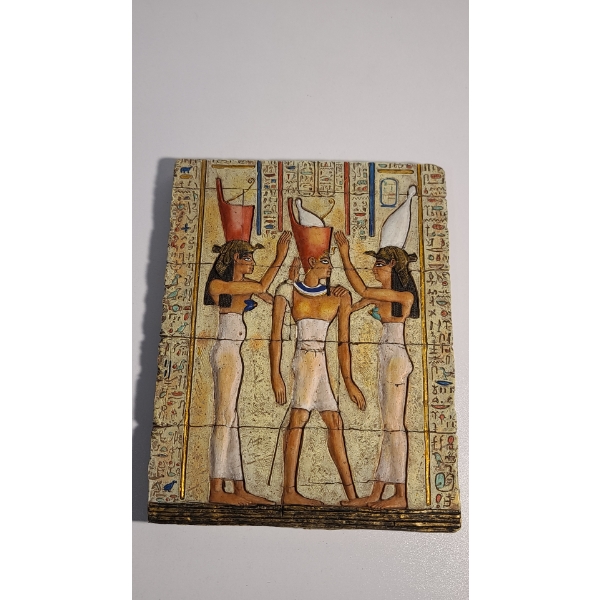 Coronation Of Pharaoh Ptolemy VIII By Wadjet & Nekhbet Wall Hanging Plaque