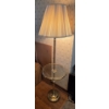 Image 1 : PICKUP IN CANTON - Glass And Brass 16'' x 5ft Table/Lamp Combo In Excellent Condition 