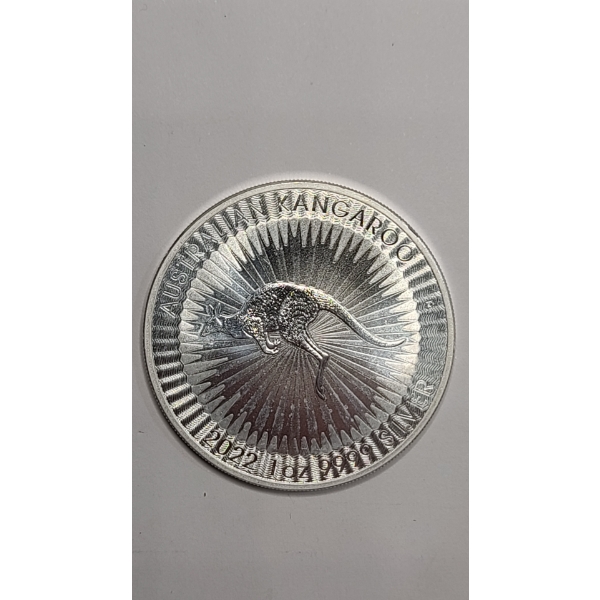 2022 Australian Kangaroo 1 oz .9999 Fine Silver Coin