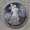 Image 1 : 1oz .999 Fine Silver Round featuring the Saint-Gaudens Lady Liberty Design