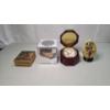 Image 2 : Lot Of Assorted Decorative Pieces Including World Time Desk Clock, Mid Century Music Box & More