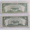 Image 2 : Series 1963 ($5) and Series 1953 B ($5) United States Notes FV: $10.00