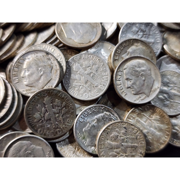 $2.00 Face Value in Assorted 90% Silver U.S. Dimes