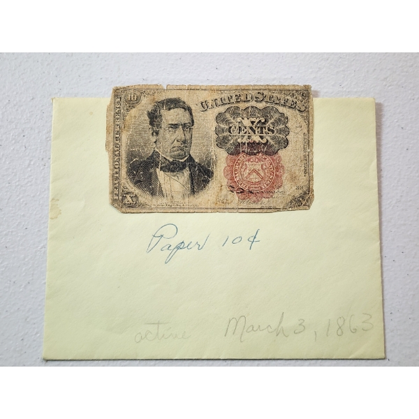 1874 United States 10-Cent Fractional Currency Note