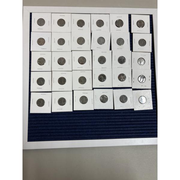 30 Wheat Pennies - FV $0.30 Cents - Various Years - In Stapled Packaging