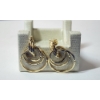 Image 1 : 10K Yellow Gold Triple Hoop Earrings - Total Weight: 3.1g