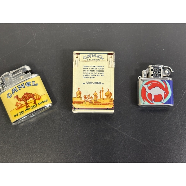 3 Camel Lighters - The One and Only Smoke! Includes Camel Filters Lighter