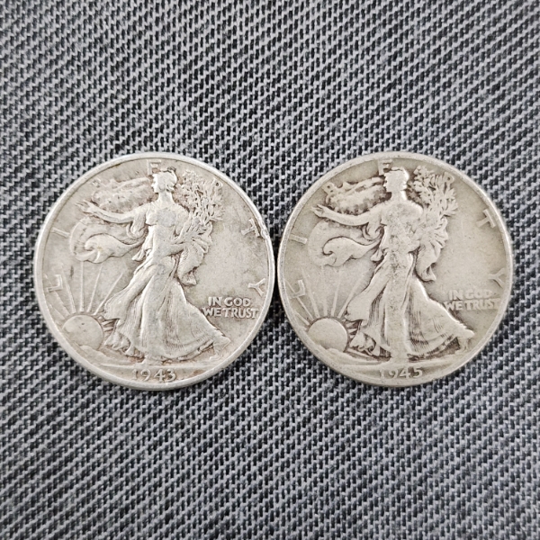 $1.00 Face Value in 90% Silver United States Walking Liberty Half Dollars